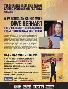 Mira Costa Percussion Festival Dave Gerhart