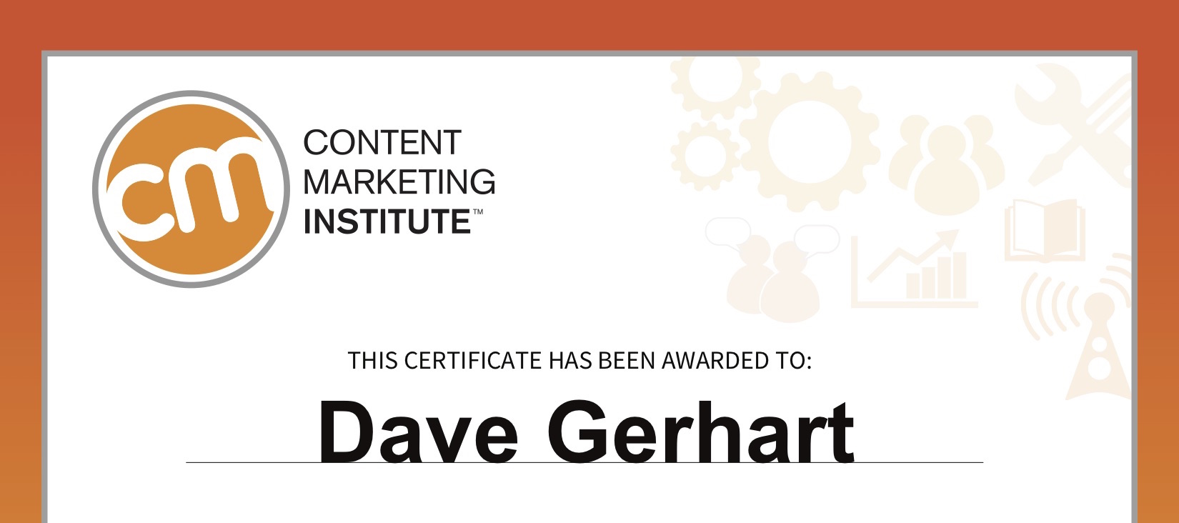 Content Marketing Institute University 2016